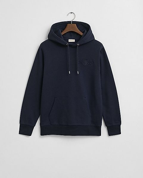 Gant Hoodie TONAL SHIELD Ton-in-Ton Stickerei, regular fit, Sweatshirt günstig online kaufen