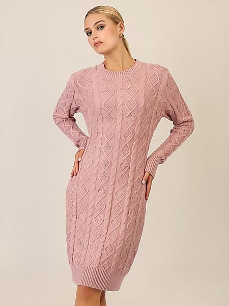 Apart Strickkleid mit Strukturmuster und Rundhalsausschnitt günstig online kaufen