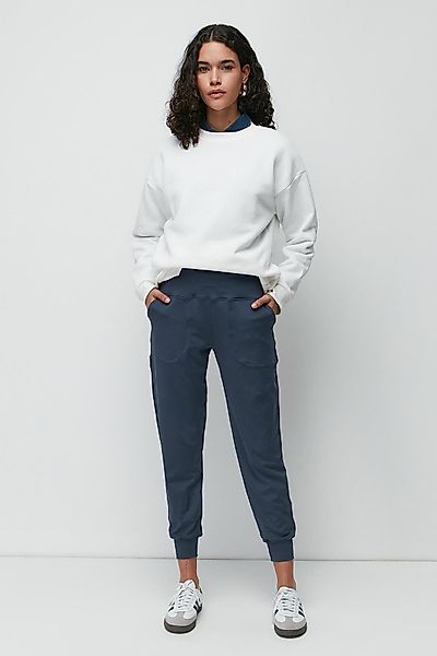 C&CITY Pyjamahose Hochtaillierte Jogger-Sweatpants mit Bündchen günstig online kaufen