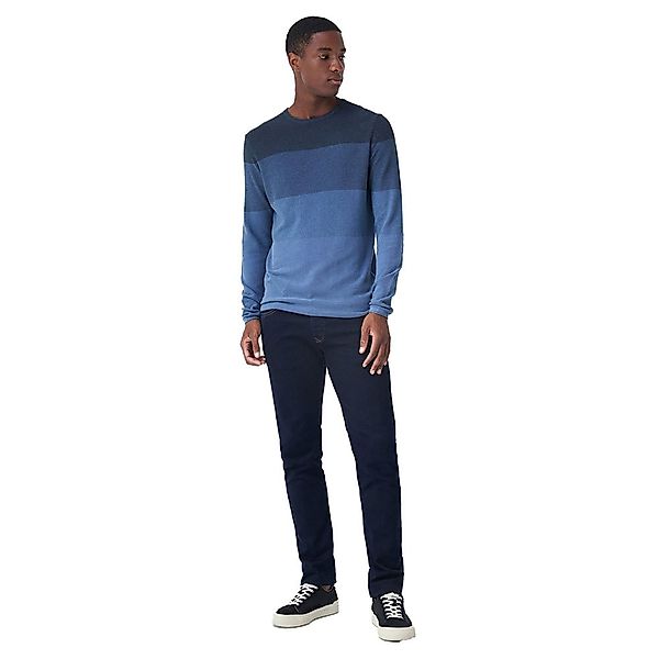 Salsa Jeans 124635-815 / Bar Stripe Effect Pullover M Blue günstig online kaufen