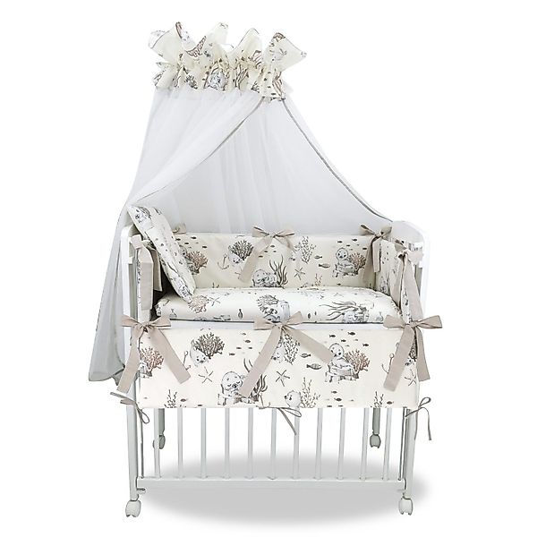 Baby-Delux Beistellbett Babybett Robbe Beige, 10-tlg., günstig online kaufen