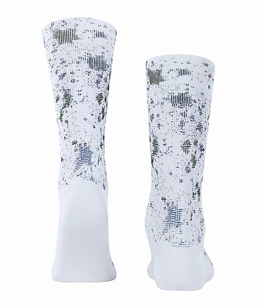 FALKE Pigment Herren Socken, 41-42, Weiß, Mehrfarbig,Druck-Design, Baumwoll günstig online kaufen