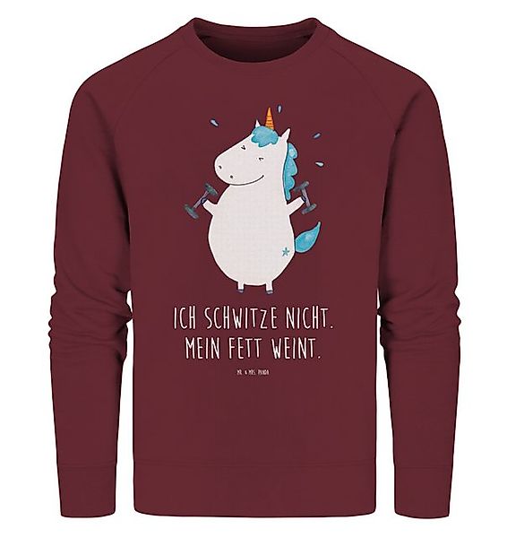 Mr. & Mrs. Panda Longpullover Einhorn Fitness Größe S - Burgundy - Geschenk günstig online kaufen