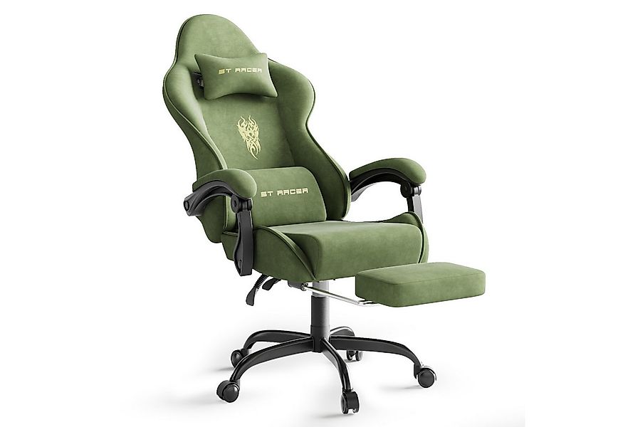 Ferghana Gaming-Stuhl Gaming-Stuhl: Kopfstütze, Lendenkissen, Armlehnen, Fu günstig online kaufen