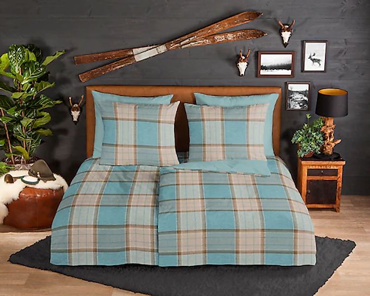 good morning Wendebettwäsche »Jaccos«, Biber, 135x200, Winter, Warm, Reißve günstig online kaufen