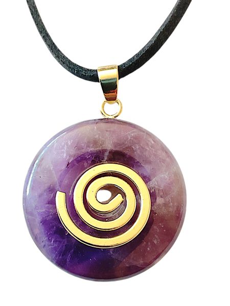 Steinfixx® Lange Kette echter Edelsteindonut 30 günstig online kaufen