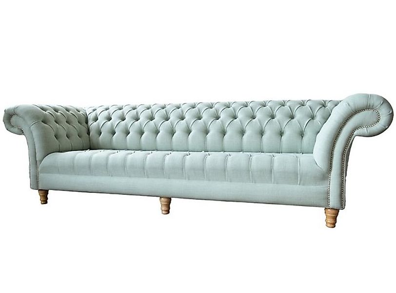 Xlmoebel Sofa Großes Sofa Chesterfield 245cm Polstermöbel 4-Sitzer Leder Te günstig online kaufen