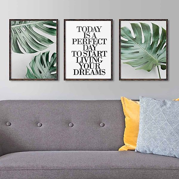 PHOTOLINI Bilderrahmen Poster-Einzelrahmen Modern Schmal, (1 Rahmen) günstig online kaufen