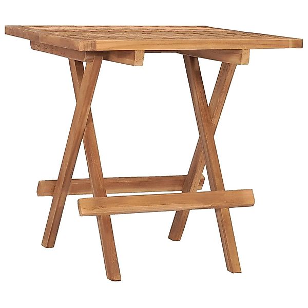 vidaXL Klappbarer Gartentisch 50x50x50 cm Teak Massivholz 315454 günstig online kaufen