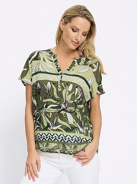 heine Klassische Bluse Druck-Bluse Kurzarm günstig online kaufen