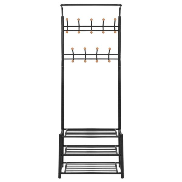vidaXL Garderobenständer Garderobe mit Schuhablage 68×32×182,5 günstig online kaufen