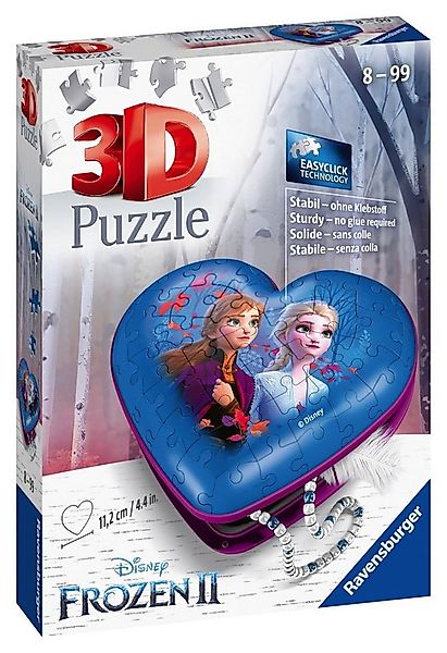 Ravensburger 3D-Puzzle 54 Teile Ravensburger 3D Puzzle Herzschatulle Disney günstig online kaufen