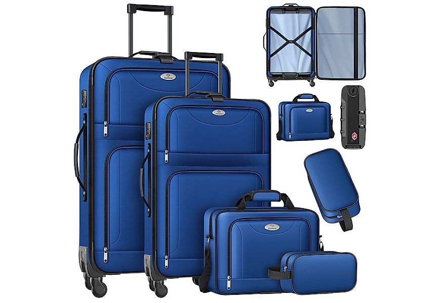 KESSER Kofferset, 4 Rollen, (4 tlg., Kosmetiktasche Handgepäck leichter Kof günstig online kaufen