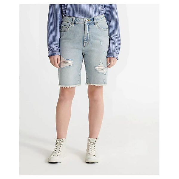 Superdry Bermuda Jeans-shorts 25 Light Indigo Destroy günstig online kaufen