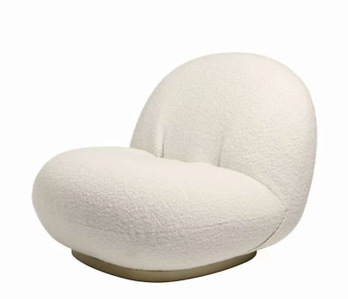 Gepolsterter Sessel Pacha textil weiß / Pierre Paulin - Neuauflage des Orig günstig online kaufen
