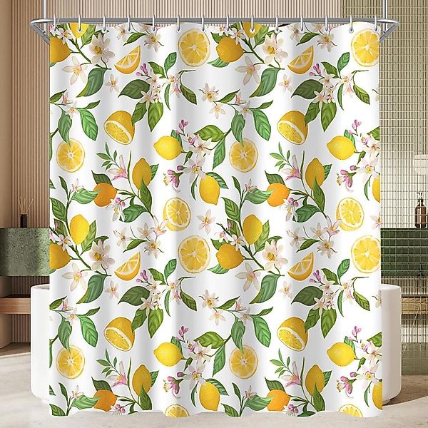 LuxusKollektion Duschvorhang Duschvorhang Zitronenblätter 180x200cm Antisch günstig online kaufen