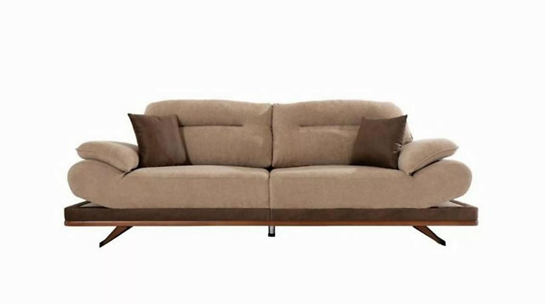 Xlmoebel 3-Sitzer Zweimal 3-Sitzer Sofas in Beige für das Wohnzimmer - Luxu günstig online kaufen