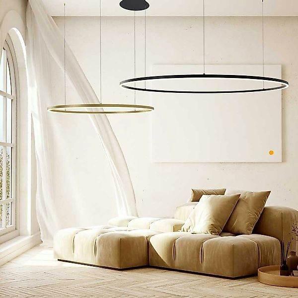 s.luce Pendelleuchte LED 2er-Ring Hängelampen Kombination günstig online kaufen
