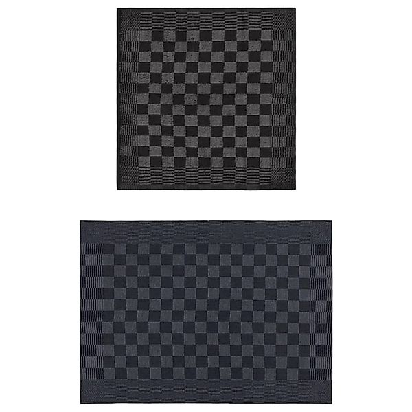 vidaXL 20-Tlg Handtuch-Set Schwarz und Grau Baumwolle 136286 günstig online kaufen