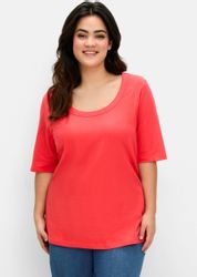 Sheego T-Shirt Rippshirt günstig online kaufen