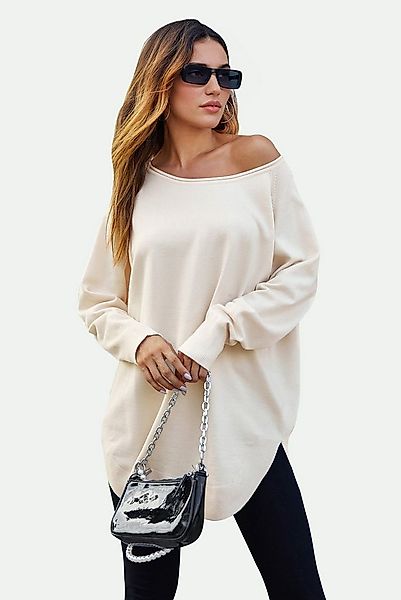 FS Collection Longpullover Damen Longpullover Oversize Strickpullover für H günstig online kaufen