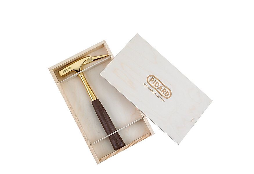 Hammer PICARD Latthammer vergoldet in Holzkiste Nr. 298f geraut günstig online kaufen