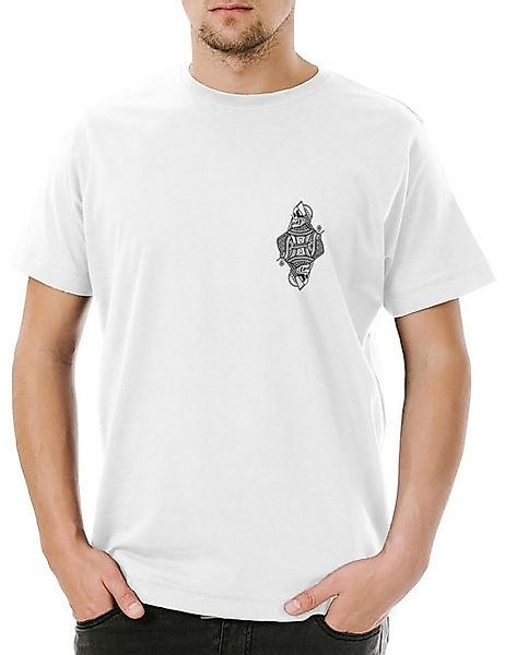 Urban Backwoods Print-Shirt Queen Of Skulls II Herren T-Shirt Tattoo Oldsch günstig online kaufen