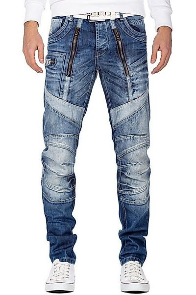 Cipo & Baxx 5-Pocket-Jeans Biker Hose BA-CD576 Blau W34/L34 (1-tlg) mit sen günstig online kaufen
