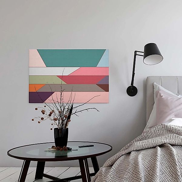 Bricoflor Buntes Bild Auf Leinwand Geometrisches Leinwand Bild Im Modernen günstig online kaufen