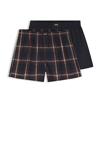 BOSS Webboxer "2P Boxer CW Peach" Packung, 2 Stk. mit BOSS Logopatch auf de günstig online kaufen