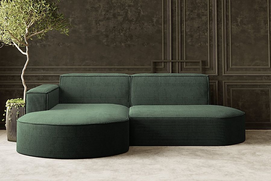 Kaiser Möbel Ecksofa Designer MODENA STUDIO L stoff Cord, Verita,Boucle, Ec günstig online kaufen