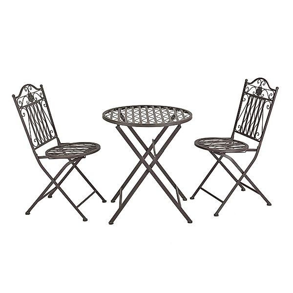 en.casa Balkonset, (3-tlg., Tisch mit 4 günstig online kaufen
