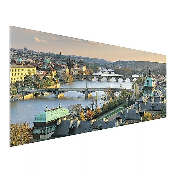Alu-Dibond Bild Architekur & Skyline - Panorama Prag günstig online kaufen