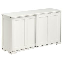 COSTWAY Sideboard, mit höhenverstellbarer Ablage,mit Glas günstig online kaufen