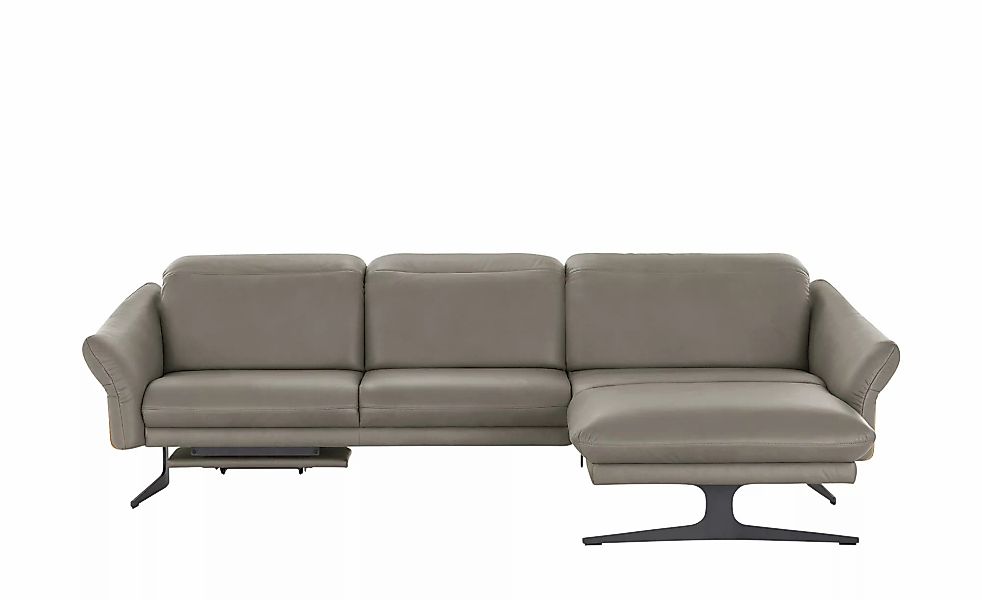 himolla Ecksofa aus Echtleder 1059 ¦ grau ¦ Maße (cm): B: 284 H: 83 T: 179 günstig online kaufen