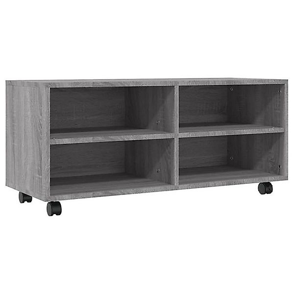 vidaXL TV-Schrank TV-Schrank mit Rollen Grau Sonoma 90x35x35 cm Spanplatte günstig online kaufen