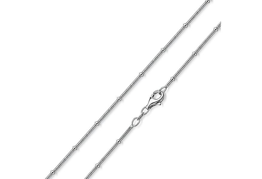 Materia Silberkette Damen Silber Schlangenkette Kugeln 40-80cm K66, 925 Ste günstig online kaufen