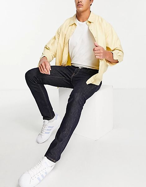 Lee Luke – Schmal zulaufende Jeans mit schmalem Schnitt-Blau günstig online kaufen