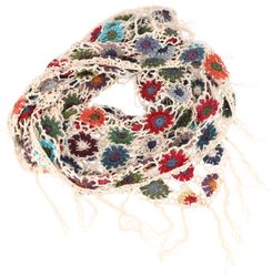 Guru-Shop Halstuch Häkelstola, Hippie Blümchen Häkelschal,.. günstig online kaufen