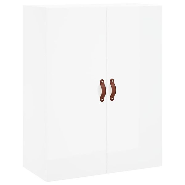 vidaXL Hängeschrank Wandschrank Hochglanz-Weiß 69,5x34x90 cm günstig online kaufen