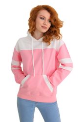 Bongual Kapuzensweatshirt Longsleeve zweifarbig Farbblock mit günstig online kaufen
