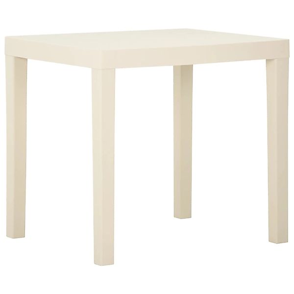vidaXL Gartentisch Weiß 79x65x72 cm Kunststoff 315842 günstig online kaufen