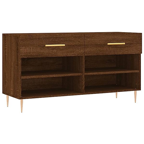 vidaXL Schuhbank Braun Eichen-Optik 102x35x55 cm Holzwerkstoff 829731 günstig online kaufen