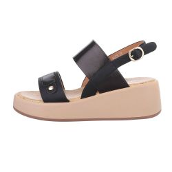 Ital-Design Damen Freizeit Plateausandaletten Keilabsatz/Wedge Keilsandalet günstig online kaufen