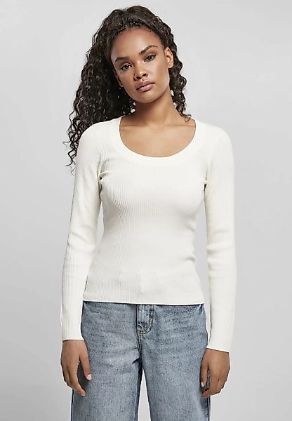 URBAN CLASSICS Kapuzenpullover "Damen Ladies Wide Neckline Sweater", (1 tlg günstig online kaufen