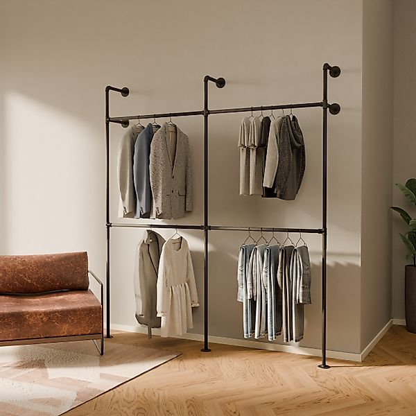 pamo. design Kleiderständer KIM DOUBLE Industrial günstig online kaufen