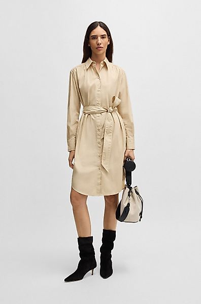 BOSS ORANGE Blusenkleid "Delegant Premium Damenmode", mit Taillengürtel günstig online kaufen