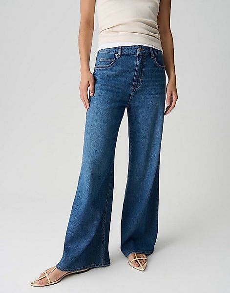 OPUS PANTS Palazzohose MARI WILLOW Palazzo mit Powerstretch Mid Rise günstig online kaufen