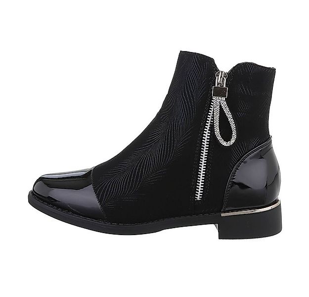 Ital-Design Damen Elegant Stiefelette (84633700) Blockabsatz Flache Stiefel günstig online kaufen