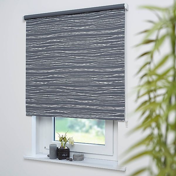 Liedeco Seitenzugrollo »Dekor Sahara«, Lichtschutz, ohne Bohren günstig online kaufen